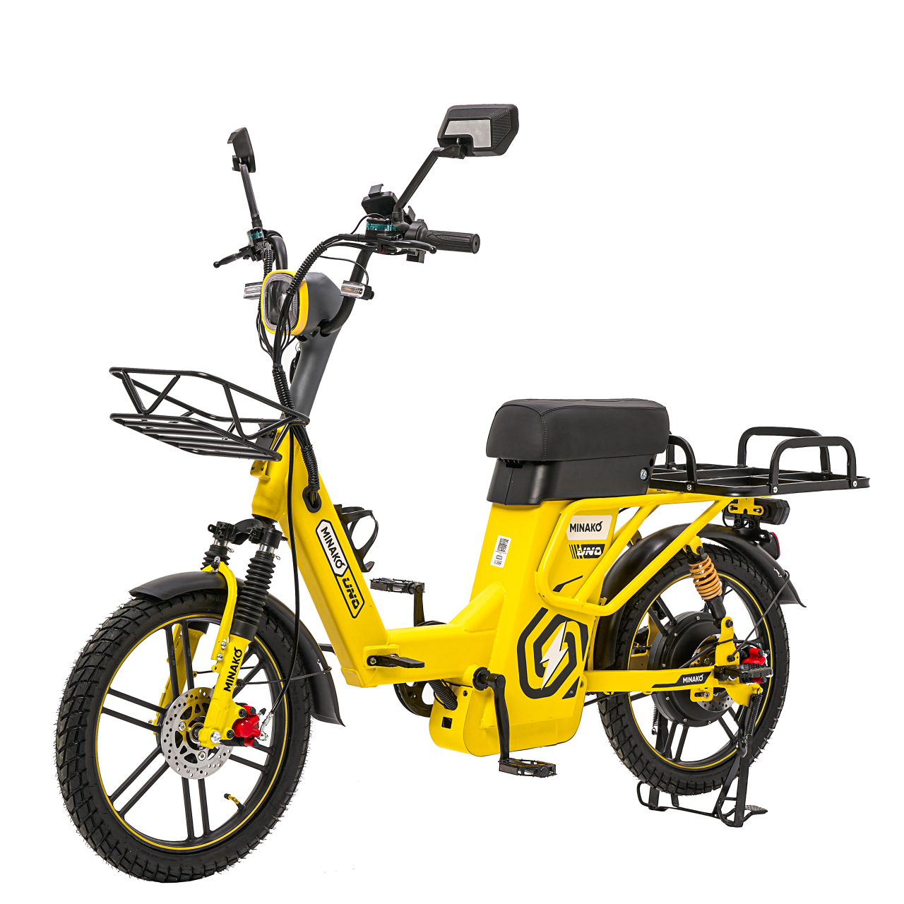 Электровелосипед Minako UNO 21ah желтый