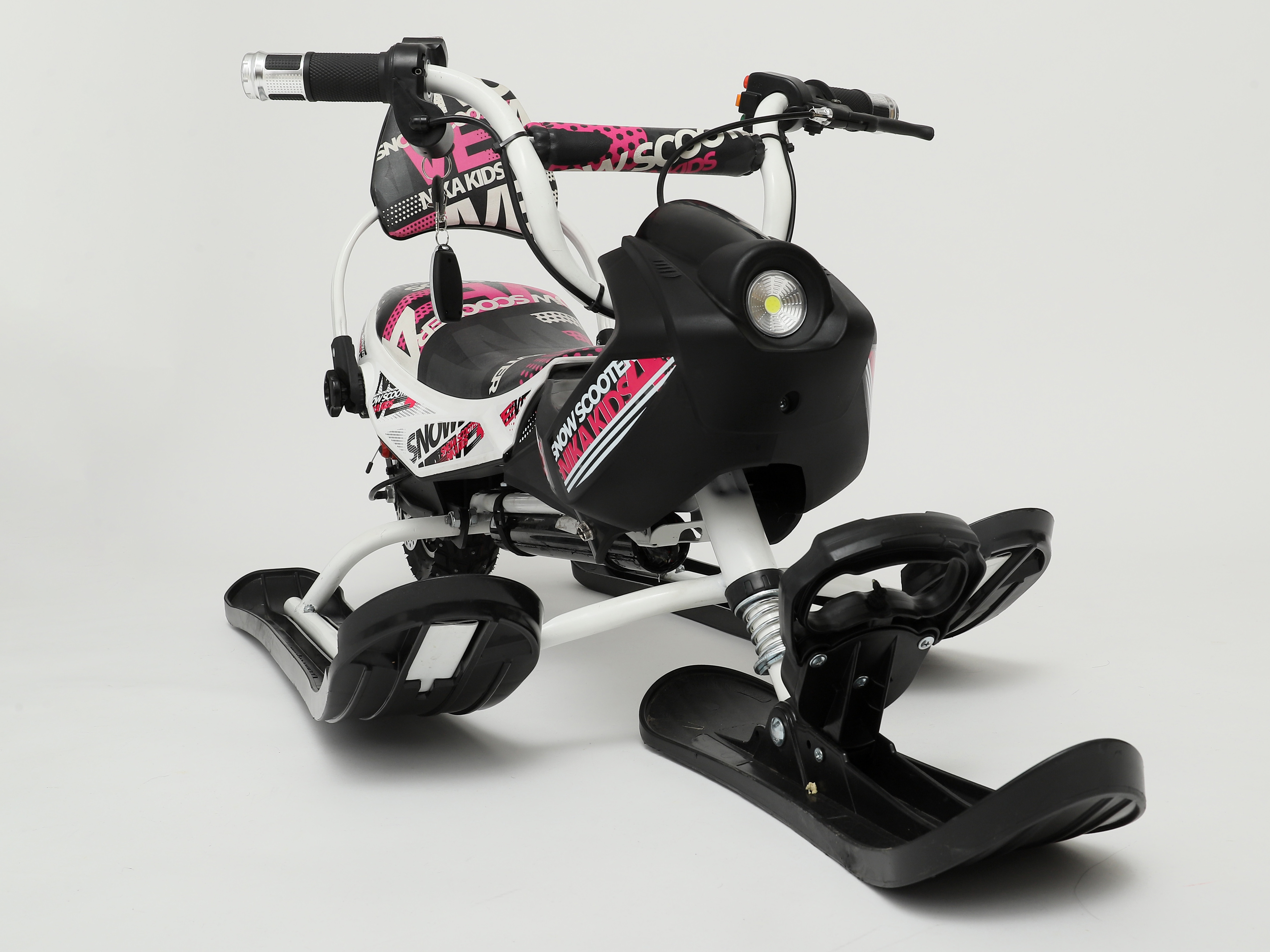 Электроснегокат iBrat M1, Бело-розовый