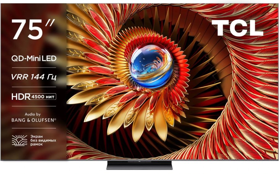 Телевизор TCL 75C8K  240hz  Mini LED