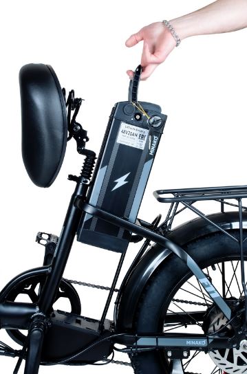 Электровелосипед Minako F11 PRO 20ah Черный