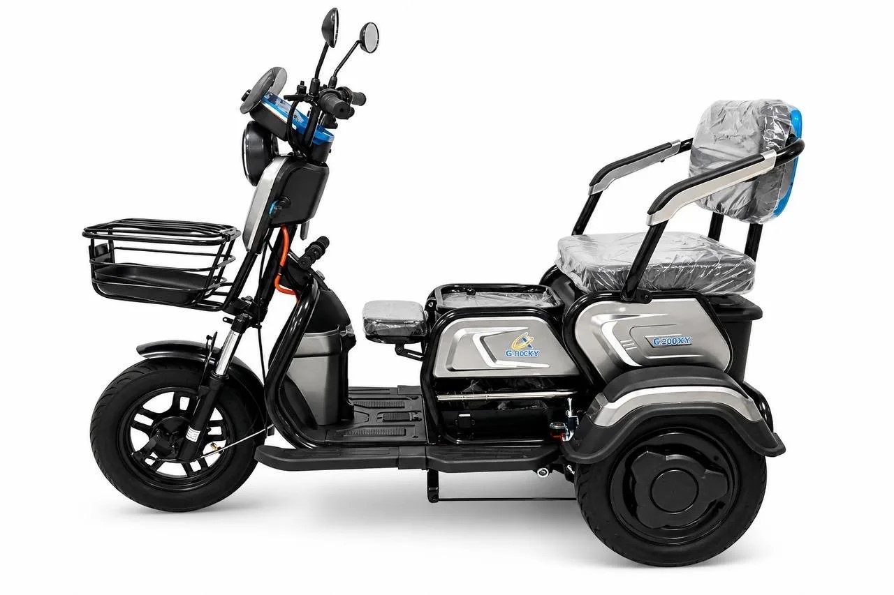 Электроскутер трицикл GT EV3 1200W 48V/25Ah Серый