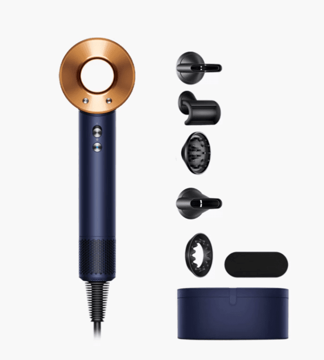 Фен Dyson HD08 Supersonic прусский синий/насыщенная медь