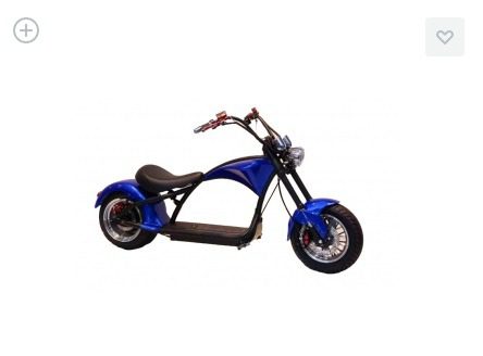 Электроскутер Чоппер Harley M1 2000W 20Ah, (Синий)
