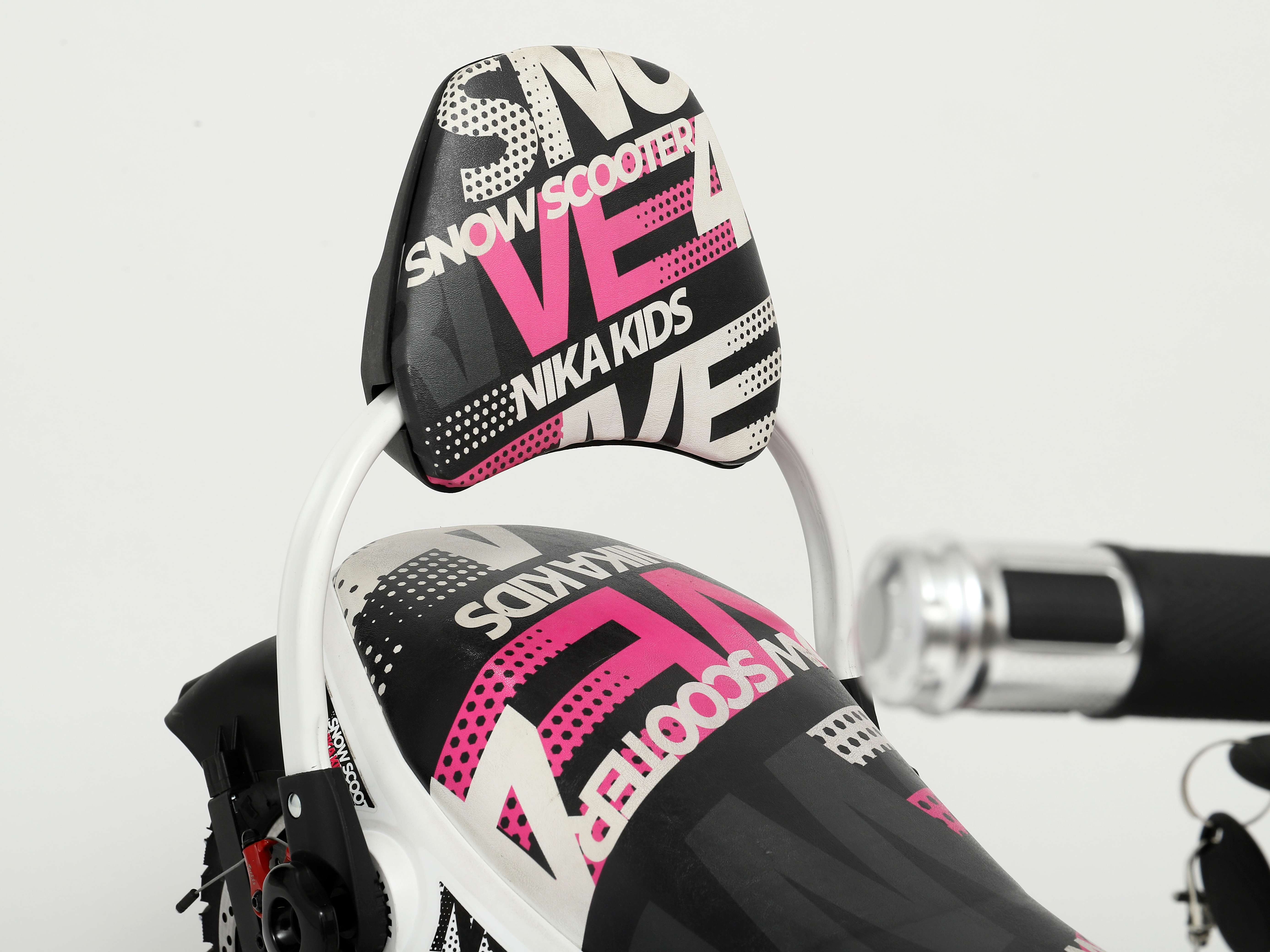 Электроснегокат iBrat M1, Бело-розовый