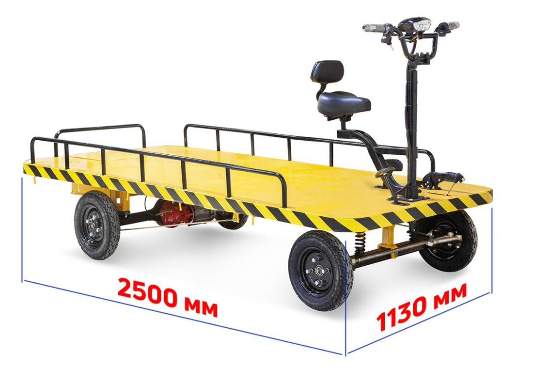 Платформенная тележка электрическая Rutrike СКЛАД 2500