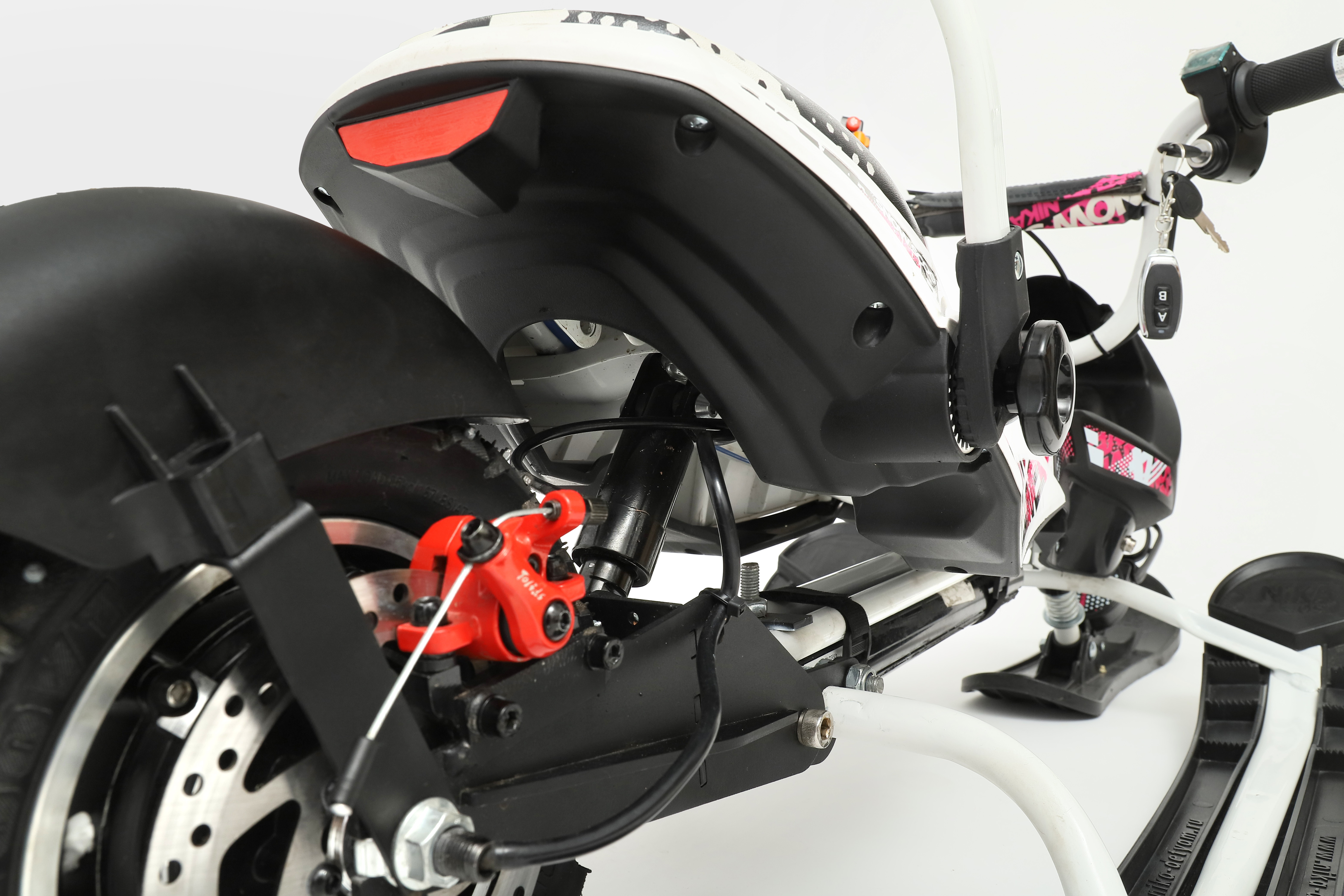 Электроснегокат iBrat M1, Бело-розовый