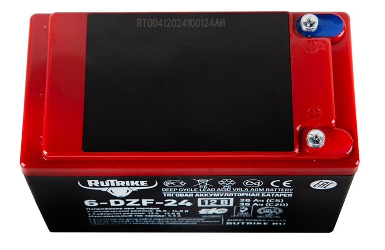 Тяговый аккумулятор RuTrike 6-DZF-24 (12V24A/H C2)