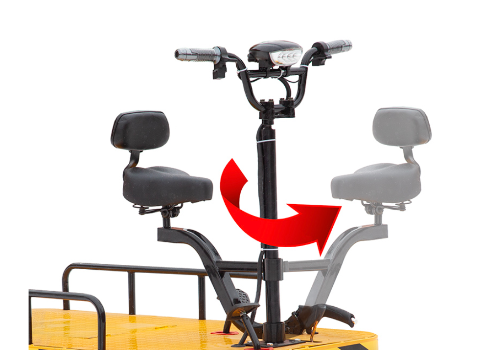 Платформенная тележка электрическая Rutrike СКЛАД 1500 NEW