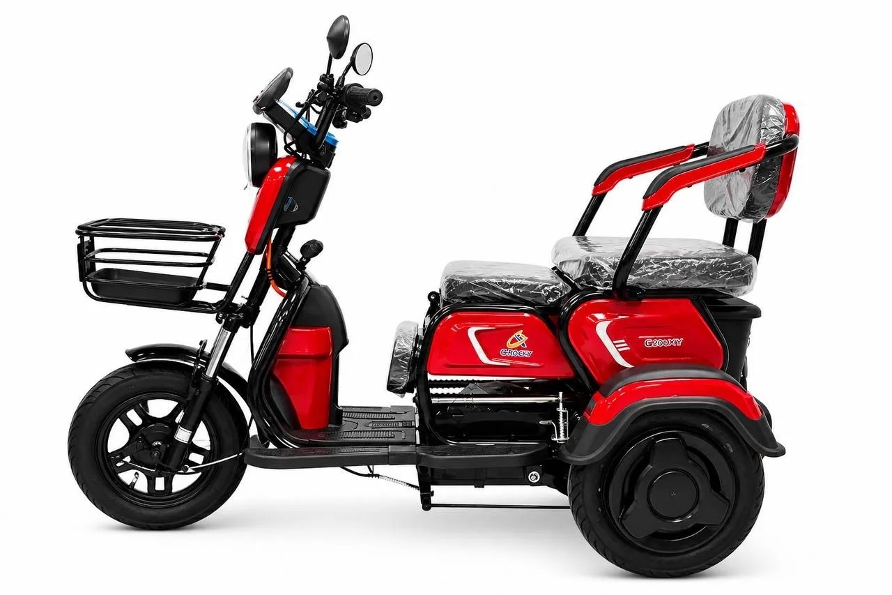 Электроскутер трицикл GT EV3 1200W 48V/25Ah Красный