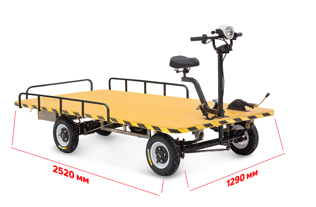 Платформенная тележка электрическая Rutrike СКЛАД 2500 NEW