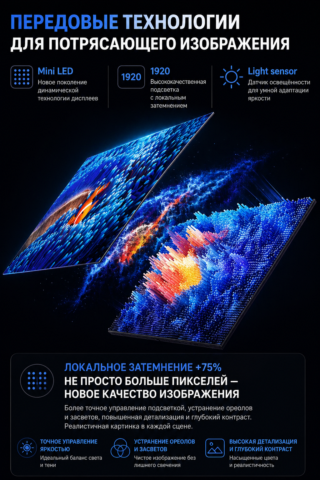 Телевизор Xiaomi TV S 75 Mini LED 288hz 2026