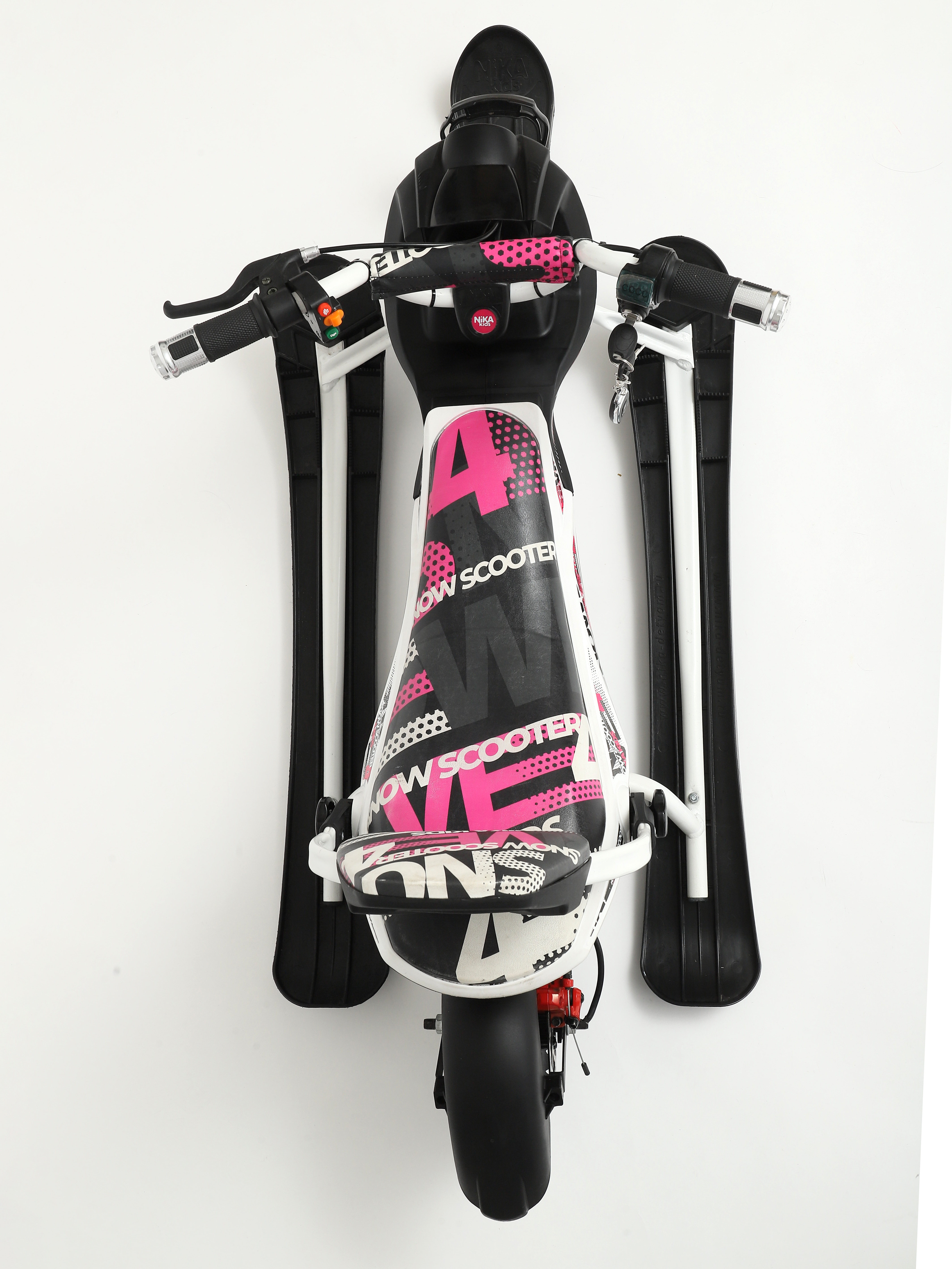 Электроснегокат iBrat M1, Бело-розовый