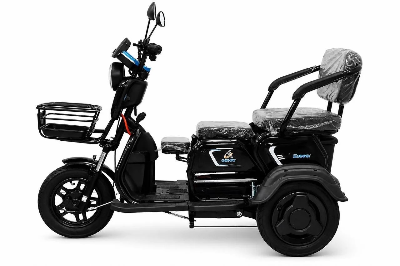 Электроскутер трицикл GT EV3 1200W 48V/25Ah Чёрный