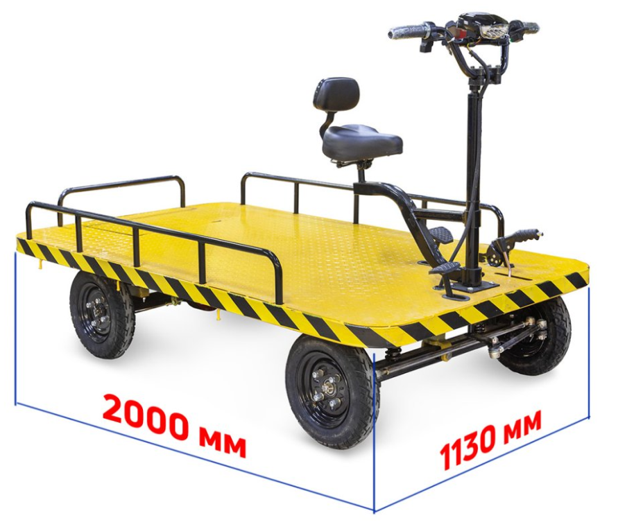 Платформенная тележка электрическая Rutrike СКЛАД 2000