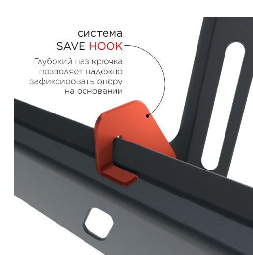 Кронштейн для телевизора Holder T4624-B, 32-55", настенный, наклон, черный