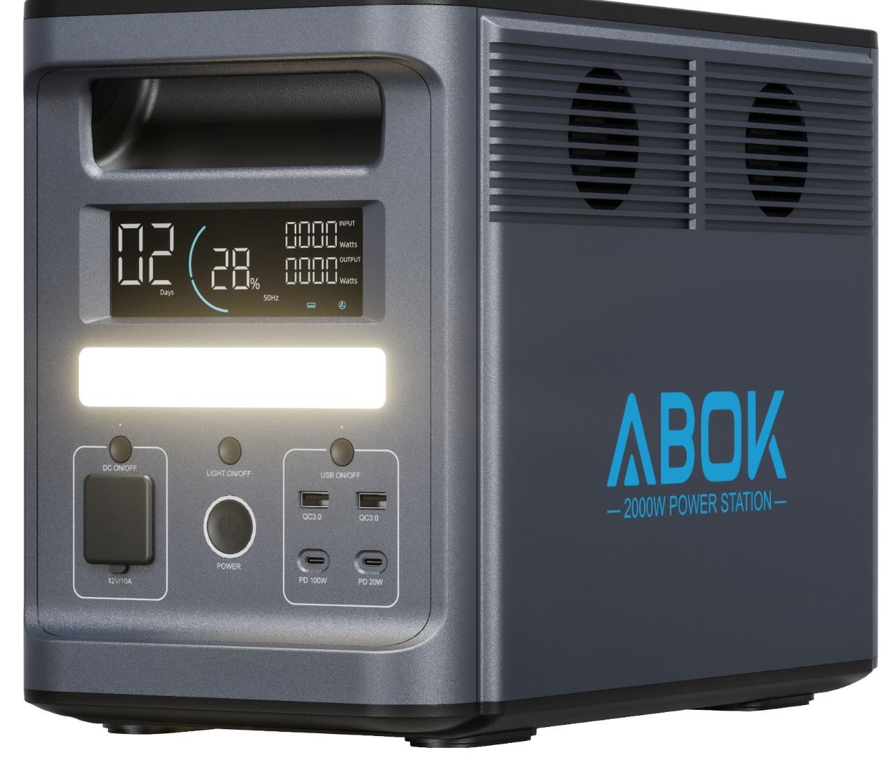 Электростанция портативная ABOK-2000W 1536Wh