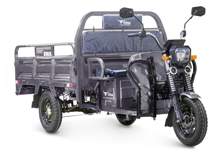 Грузовой электротрицикл Rutrike D4 1800 60V1200W (Темно-серый)