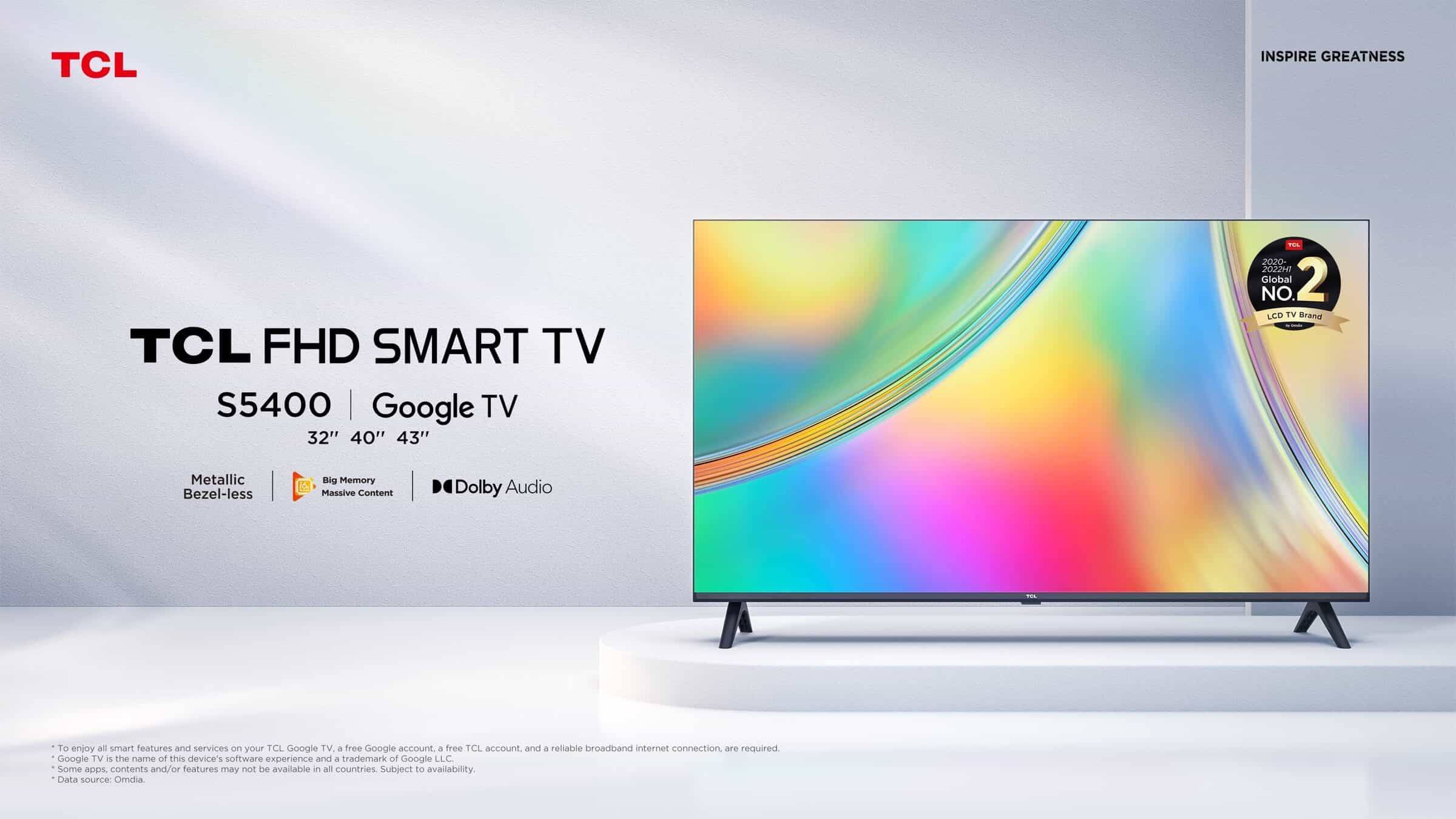 Телевизор TCL 40 S5400 (Google Tv)