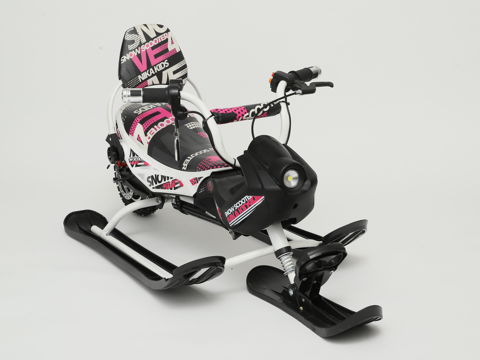 Электроснегокат iBrat M1, Бело-розовый