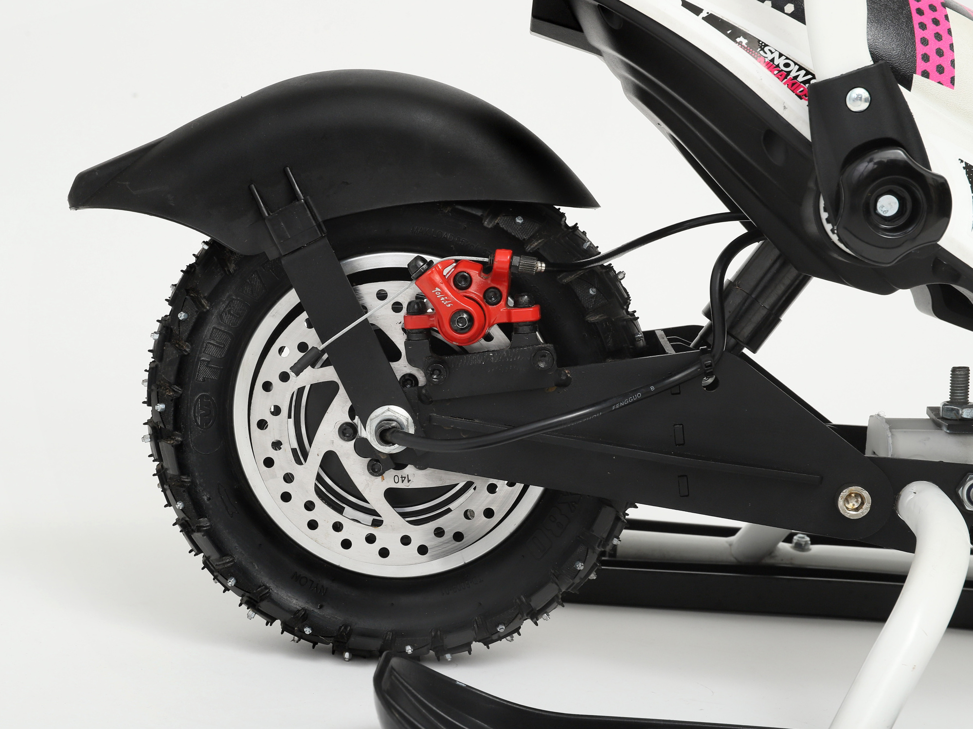 Электроснегокат iBrat M1, Бело-розовый